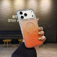 Coque de téléphone magnétique à paillettes dégradées de luxe pour iPhone 18 17/16/15 Pro Max/Air, protection d'appareil photo, antichoc, haute qualité