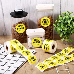 Étiquettes adhésives permanentes jaunes de 2 pouces à points ronds pour le contrôle des stocks alimentaires en restauration et cuisine (instruments bruts) - Product Image 6