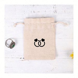 Pochettes en velours personnalisées avec logo pour mariage, petites pochettes cadeaux pour bijoux, sacs promotionnels pour cadeaux de mariage - Product Image 4