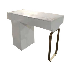 โต๊ะทำเล็บสีขาวทองสไตล์ฝรั่งเศส,โต๊ะทำเล็บมือตักแผนกต้อนรับส่วนหน้าเล็บอายุการใช้งาน5ปีปี<span class=keywords><strong>2022</strong></span> - Product Image 1