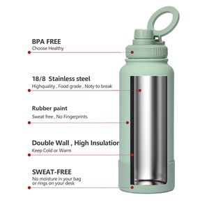 Botella <span class=keywords><strong>de</strong></span> Agua Magnética con Soporte para Teléfono Móvil, Termo para Gimnasio, Trípode, Botella <span class=keywords><strong>de</strong></span> Agua Aislada con Soporte Magnético para Teléfono - Product Image 3