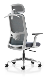 Chaise de bureau ergonomique pivotante moderne de haute qualité avec appuie-tête réglable en hauteur, structure métallique robuste pour personnes corpulentes - Product Image 6
