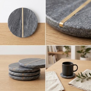 Indian Manufacture Luxury <b>Marble</b> <b>Coasters</b> for Hotels Restaurants Cafes and Bars Available at Export Price - Product Image 2