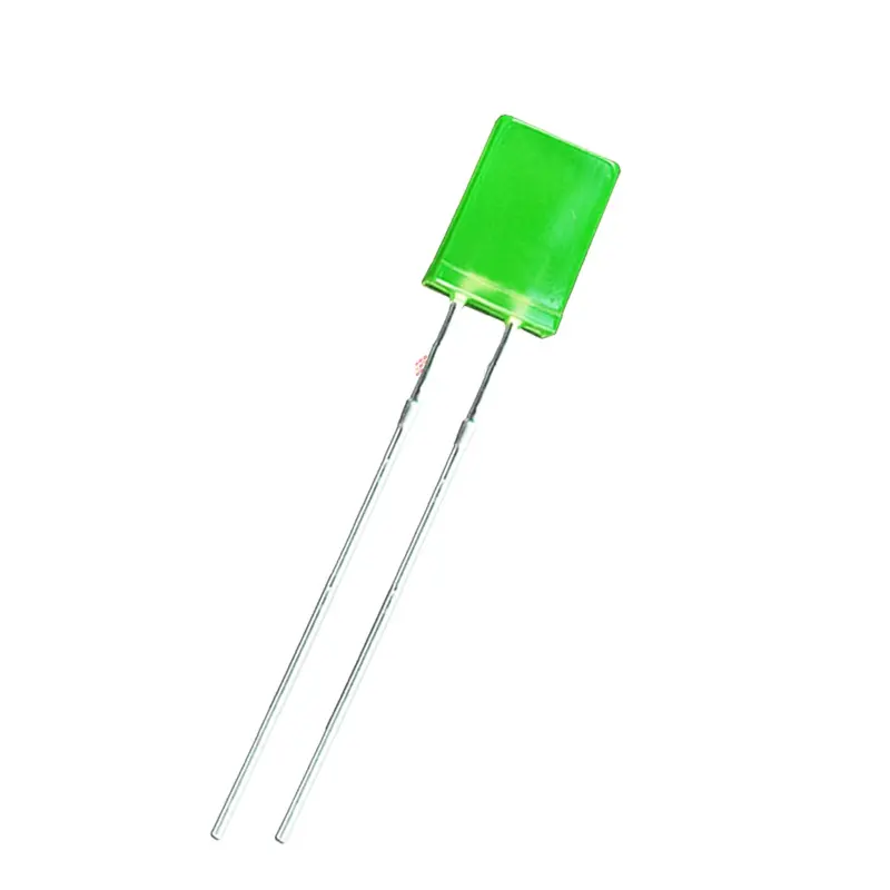 Fabricantes de LED especializados en la producción de cuentas de lámpara 257 pelo verde cuadrado verde esmeralda pie largo led