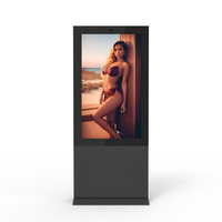 Écran tactile LCD publicitaire extérieur étanche IP65 de 55 pouces à haute luminosité 3000 nits, totem kiosque pour magasin de détail, vente chaude