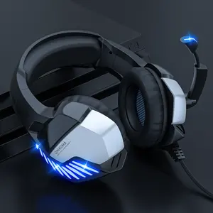 Onikuma K5 Pro Noir Rouge Dj Casques À La Mode Rétro Led Écouteurs Pas De Retard Écouteurs Auriculaires <span class=keywords><strong>Casque</strong></span> Usb Over-Ear <span class=keywords><strong>Casque</strong></span> - Product Image 6