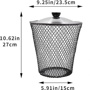 Contenedor de vermicompostaje de malla metálica, cesta para compostaje de gusanos enterrada con cubierta de acero inoxidable - Product Image 4