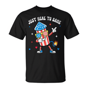Camiseta para mujer Just Here To Bang Firework Director 4th July - Product Image 2
