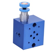 Vanne de décharge à trois voies en aluminium personnalisée avec une pression de 210 bars et un débit de 60 L/min pour vannes hydrauliques R02-1W
