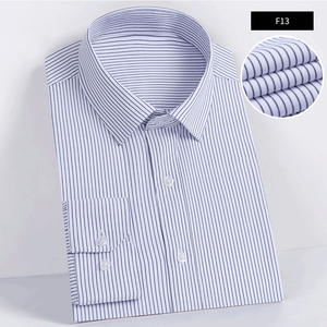 Camisa de Manga Larga, Camisa de Trabajo para <span class=keywords><strong>Hombre</strong></span>, Uniforme Escolar, Camisa Blanca Informal de Negocios, Camisa de <span class=keywords><strong>Vestir</strong></span> Entallada para Uniforme de Trabajo, Lisa - Product Image 5