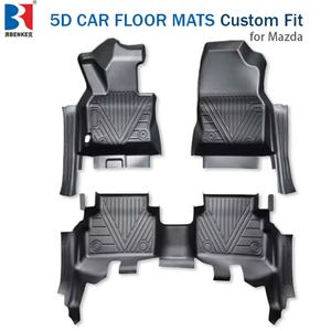 พรมปูพื้นรถยนต์มาสด้า 5 ประตู แบบ TPE |   3 ชิ้น ครอบคลุมเต็มรูปแบบ |   แผ่นรองพื้นรถยนต์แบบหนาพิเศษ กันน้ำ กันลื่น ราคาโรงงาน - Product Image 1