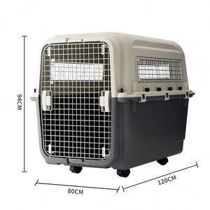 Porte en métal durable bon marché PP matériel grande boîte de voyage <span class=keywords><strong>pour</strong></span> <span class=keywords><strong>chien</strong></span> de compagnie étui de transport <span class=keywords><strong>pour</strong></span> animaux de compagnie robuste - Product Image 1
