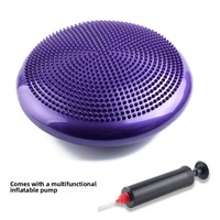Tapis d'équilibre de yoga en PVC, coussin de massage gonflable, épaissi, anti-explosion, pour la rééducation des pieds, entraîneur d'équilibre souple