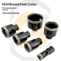 Foret diamanté brasé sous vide M14 pour carrelage, marbre et maçonnerie, diamètre 10 mm, longueur 60 mm, de l'usine fournisseur OEM