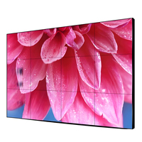 BOE 55 pulgadas empalme LCD Video pared pantalla frontal mantenimiento gabinete montaje en pared OEM con soporte de gráficos para animación