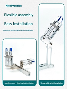 Manipulador con Abrazadera Paralela, Cuerpo de Aluminio, Mandril de Fijación, Apertura Ajustable, Pinza HFZ, Cilindro Neumático de Dedos MHZ2 - Product Image 5
