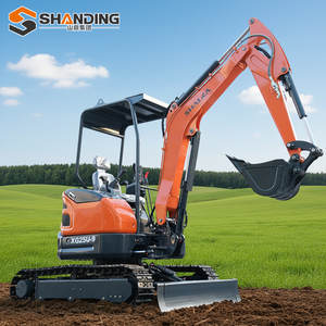 SHANDING Oferta de Bajo Precio Mini Excavadora de Orugas Doméstica 2.45t Retroexcavadora Agrícola Pequeña con Motor, Bomba y Engranajes de Alta Calidad - Product Image 2