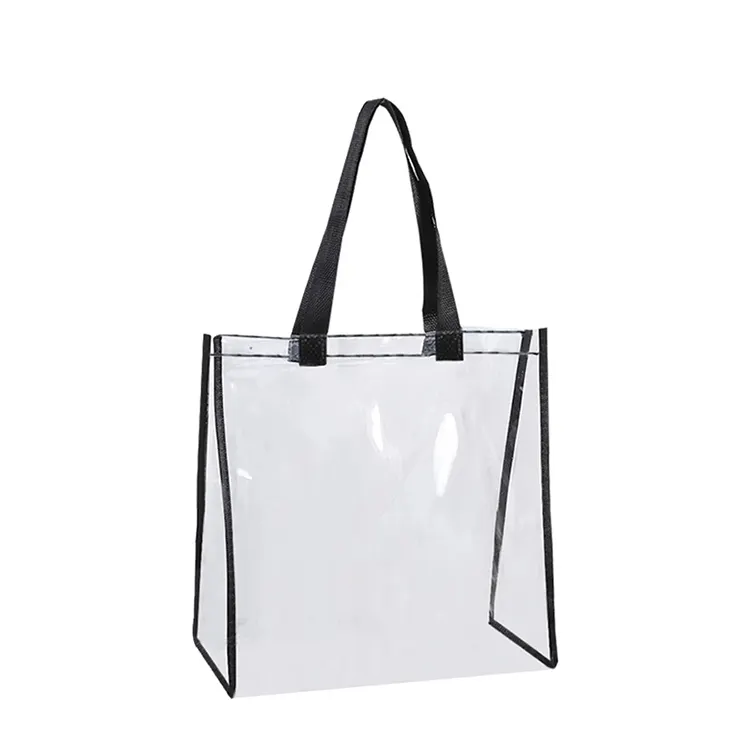Handbag Pvc Reusable Transparent Waterproof Jelly Shoulder Bag Handbag Travel Clear PVC Bag