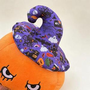 Juguete de Peluche Súper Suave de Calabaza de Halloween con Sombrero de Bruja, Relleno de Algodón PP, Almohada de Peluche para Niños y Decoración - Product Image 6