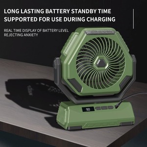 Nouveau ventilateur de camping 2024 de 6000 mAh, ventilateur d'extérieur rechargeable, ventilateur de plafond oscillant, climatiseur portable, refroidisseur d'air avec éclairage - Product Image 4