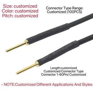 Maßgefertigter Längenverstellbarer Vergoldeter Steckverbinder-Kabelbaum mit Rot und Schwarz 2-Adrig für Elektronik - Product Image 1