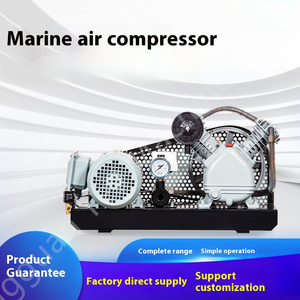 Máy nén khí piston kỹ thuật Hàng Hải công suất cao, máy nén khí bôi trơn dầu hàng hải tiếng ồn thấp với sàn bơm không khí - Product Image 3