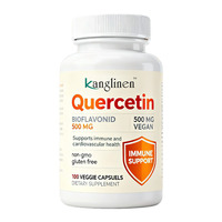 Capsules de quercétine 500 mg complément alimentaire soutien antioxydant pour la santé immunitaire cardiovasculaire 100 Capsules végétariennes