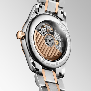 Montre à quartz pour femme, bracelet en acier inoxydable bicolore, chiffres arabes, montre-bracelet décontractée, Longinesing - Product Image 5