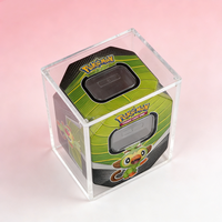 Boîte de présentation miniature autoportante en acrylique transparent scellé, protection UV personnalisée, prix d'usine, moderne