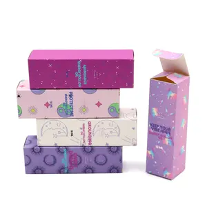 Custom Printing Lip Gloss / Perfume / Serum Box Folding Cartons Exquisite Cosmetic Product Paper Box Packaging