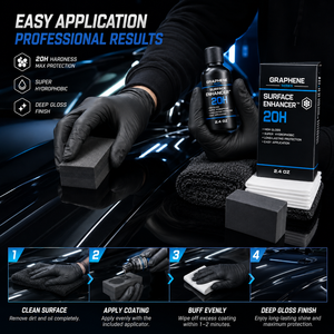 น้ำยาเคลือบเซรามิกสำหรับรถยนต์ GRAPHENE SURFACE ENHANCER 20H 1000 มล. คุณภาพระดับมืออาชีพ เงางาม ป้องกันน้ำ ใช้งานง่าย - Product Image 5
