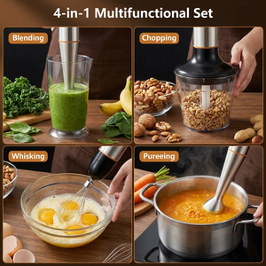 Potente Licuadora Eléctrica Multiusos OEM, Batidora de Alimentos, Batidora de Inmersión de Acero Inoxidable, Juego de Batidoras de <span class=keywords><strong>Mano</strong></span> Eléctricas - Product Image 2