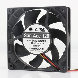 Sanyo 5V 12V 24V DC 48V 0.23a AC EC 12025 120x120x25mm 12cm 4-dây điều khiển nhiệt độ chuyển đổi Chassis 9g1248ag403 Quạt làm mát - Product Image 1