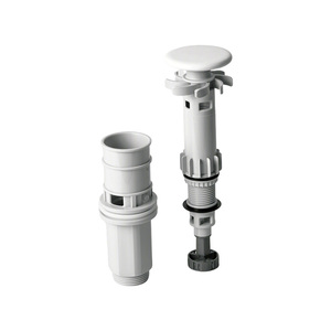 Precio de fábrica: Válvula de desagüe de lavabo de cerámica extraíble y fácil de limpiar con rebosadero para lavabos de cerámica - Product Image 3