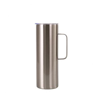 Tasse à café de bureau 20 oz avec isolation froide et poignée, mug à sublimation en acier inoxydable 304, tasse isotherme - Product Image 5