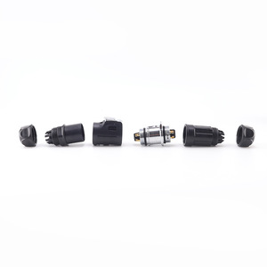 LP24 konektor daya otomotif industri berlapis emas tahan air 600V adaptor IP67 3-24 inti flens kawat kunci kursi wanita - Product Image 3