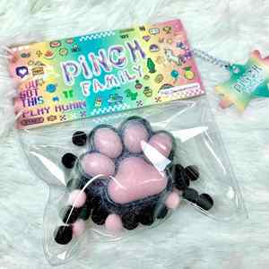 Juguete Sensorial Antiestrés de Pata de Gato Esponjosa DIY, de Rebote Lento, con Pompones, de PU Suave, Regalo Kawaii para Edades de 8 a 13 Años - Product Image 2