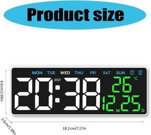 Horloges de table numériques USB multifonctions à LED modernes, horloges de chevet intelligentes, horloges de bureau - Product Image 5