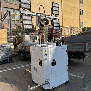 Torre de Iluminación Móvil LED de 6Kw y 9m con Mástil Hidráulico Vertical, a Diésel, para Construcción - Product Image 2
