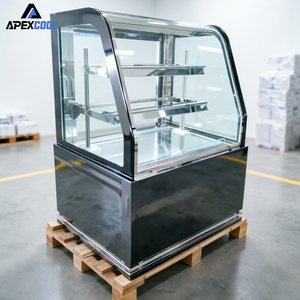 Vetrina Refrigerata Curva di Alta Gamma - Espositore Refrigerato per Alimenti per Caffetterie e Supermercati - Product Image 5