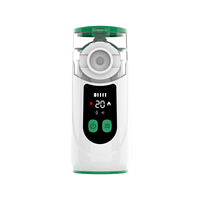 Nebulizer Jaring Listrik Mini Warna-warni dengan Layar Digital, Indikasi Kekurangan Cairan, dan Timer Pembersihan Otomatis untuk Anak-anak dan Dewasa