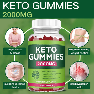 Gummies Keto à haute puissance DUOZI 2000 mg pour le contrôle du poids, la détoxification, la santé digestive et cardiovasculaire, 60 gummies - Product Image 3