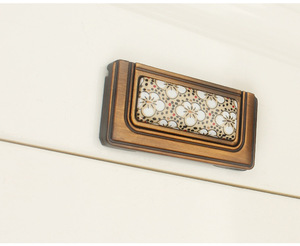 Manici in ceramica marrone antico Vintage europeo porta attrezzature mobili <span class=keywords><strong>per</strong></span> armadi pomelli porta cassetti armadio in lega - Product Image 6