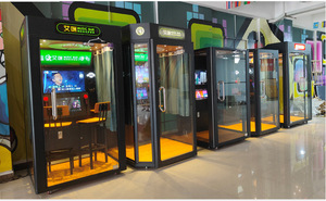 Centro comercial de interior electrónico Jukebox Karaoke Sala de canto Máquina de juego KTV que funciona con monedas Arcade Plaza Station Singing Booth - Product Image 4