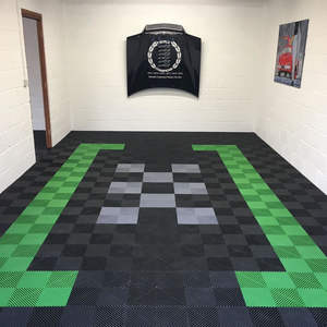 Piso Laminado Estilo Moderno Tapete Antiderrapante Plástico PVC Azulejos para Garagem Piso de Lavagem de Carros - Product Image 5