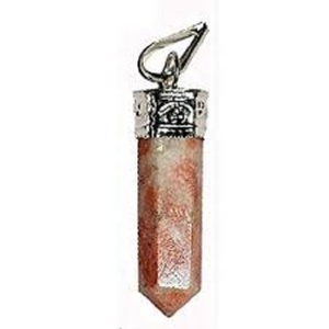 Colgante de cristal de alta calidad, punto de piedra solar, punto de piedra preciosa curativa, lápiz de cristal, punto Hexagonal, collar de joyería, mayorista - Product Image 5