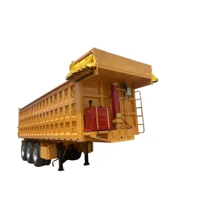 60 टन रियर टिपर ट्रेलर/ट्राई-एक्सल एंड डंप टिपिंग सेमी ट्रक ट्रेलर
