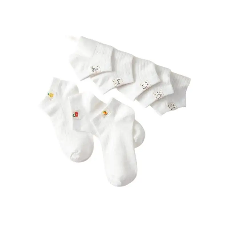 Calcetines antideslizantes para mujer, red transparente para niños, hombres y Wo, bambú, blanco, verano, bonitas pantimedias de algodón, calcetines para mujer