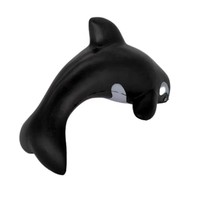 Balle anti-stress en PU en forme de dauphin, personnalisable avec logo, jouet à presser pour le bureau, la salle de sport, la thérapie, commande en gros, matériau durable