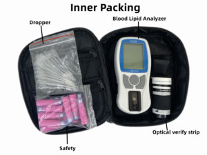 Analizador bioquímico LYSUN, instrumento analítico clínico multifuncional para medidor de colesterol de lípidos en sangre, batería AAA - Product Image 5